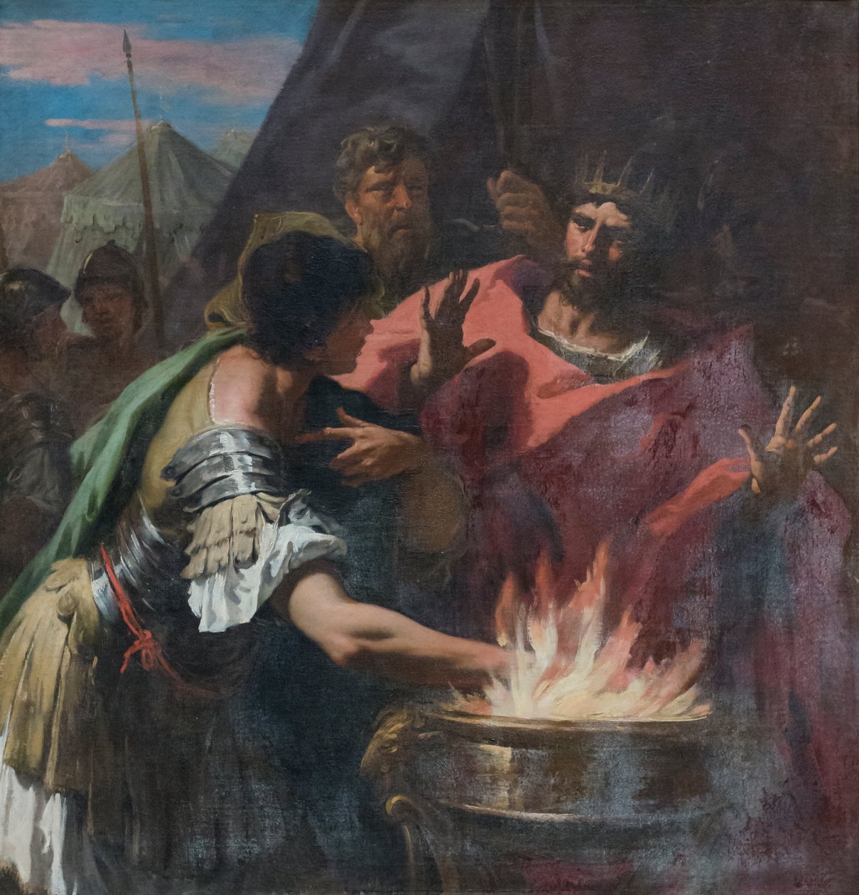 Mucius Scaevola, 17. század vége (olaj, vászon) alkotó: Sebastiano Ricci