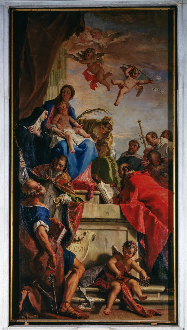 A Szűzanya a szentekkel trónolt alkotó: Sebastiano Ricci