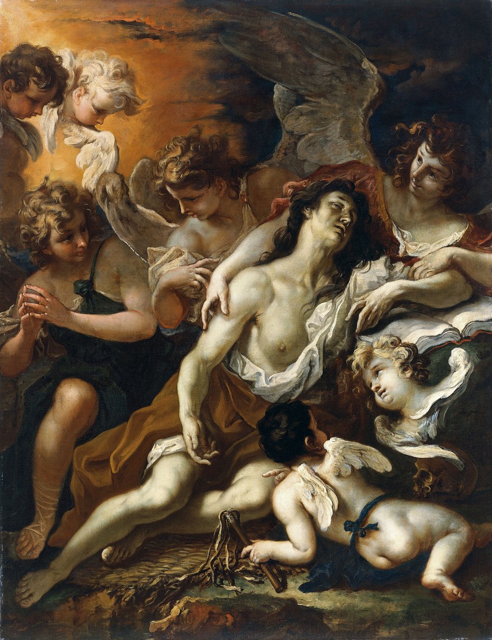 Szent Mária Magdolna angyalokkal körülvéve alkotó: Sebastiano Ricci