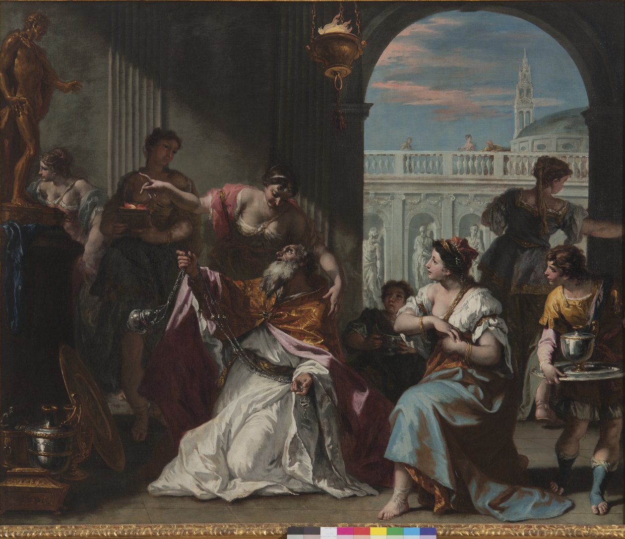Salamon imádja a bálványokat, 1724 körül alkotó: Sebastiano Ricci