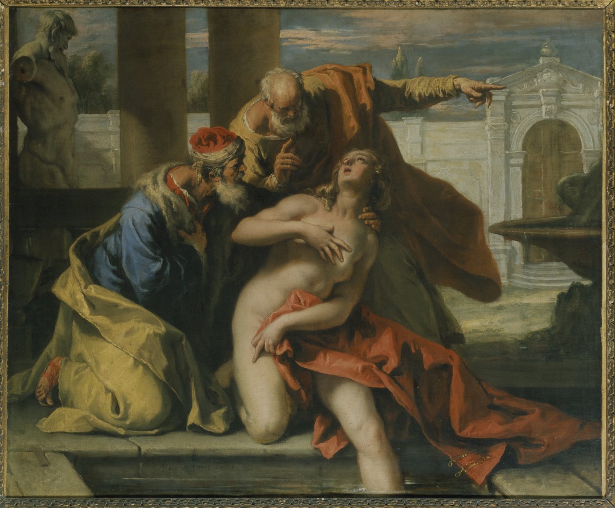 Susannah and the Elders (olaj, vászon) alkotó: Sebastiano Ricci
