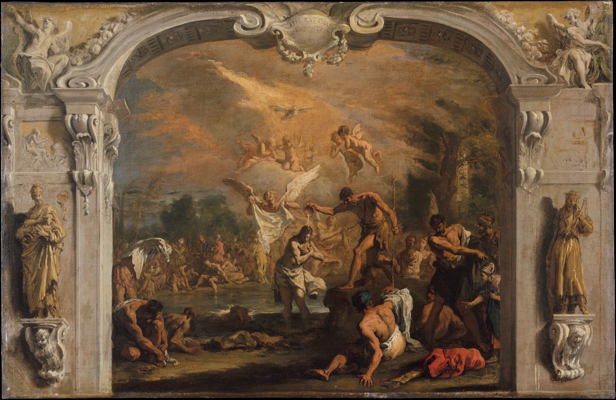 Krisztus megkeresztelése alkotó: Sebastiano Ricci
