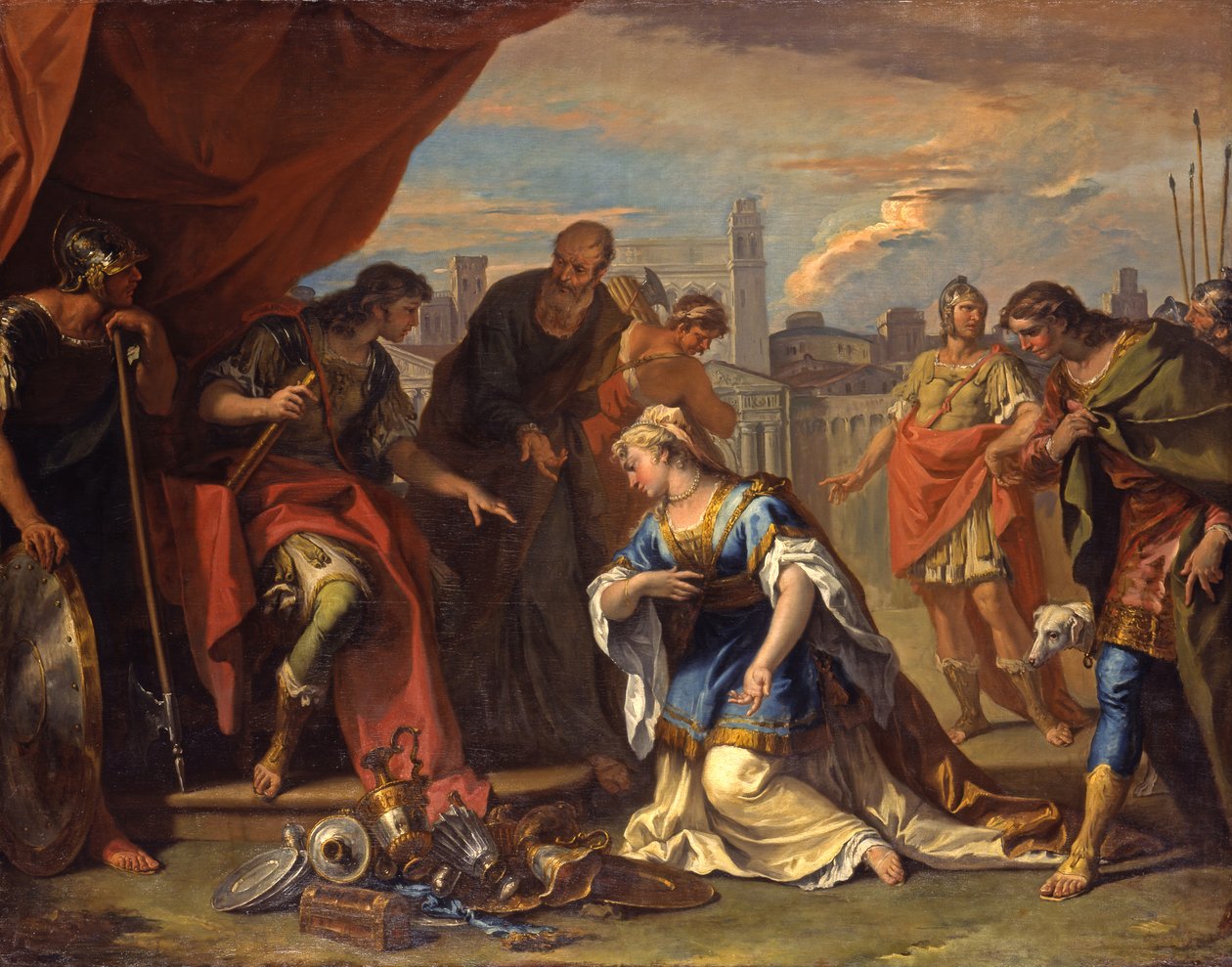 Scipio kontinenciája, 1708-1710 körül alkotó: Sebastiano Ricci