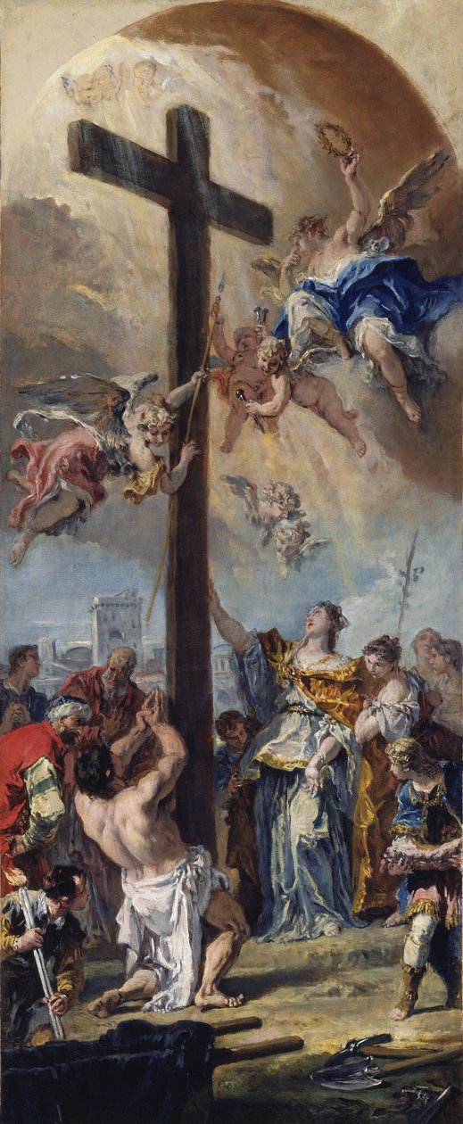 Az igaz kereszt felmagasztalása alkotó: Sebastiano Ricci