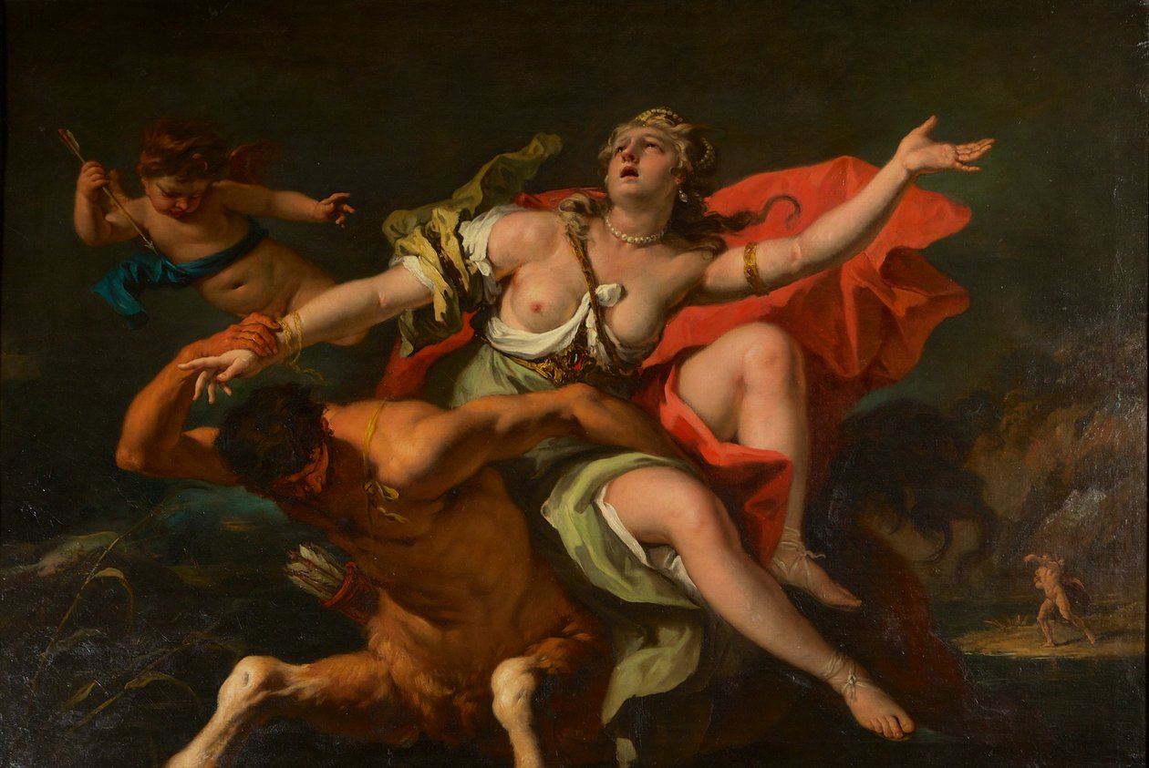 Deineira megerőszakolása alkotó: Sebastiano Ricci