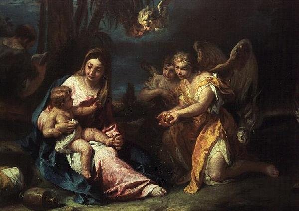 A többiek az egyiptomi repülésen alkotó: Sebastiano Ricci
