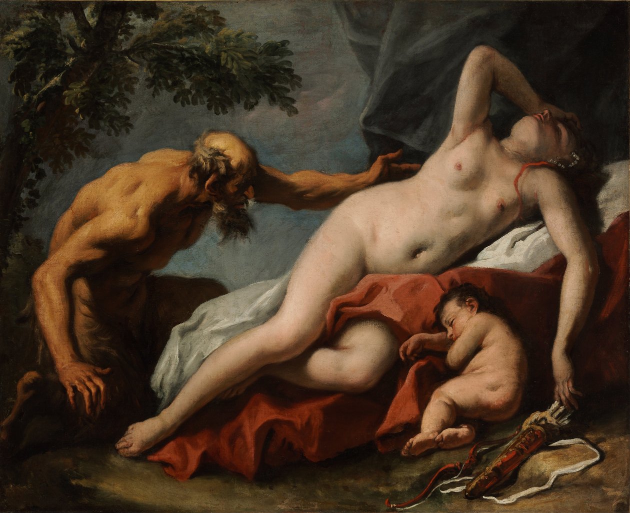 Vénusz és Szatír alkotó: Sebastiano Ricci
