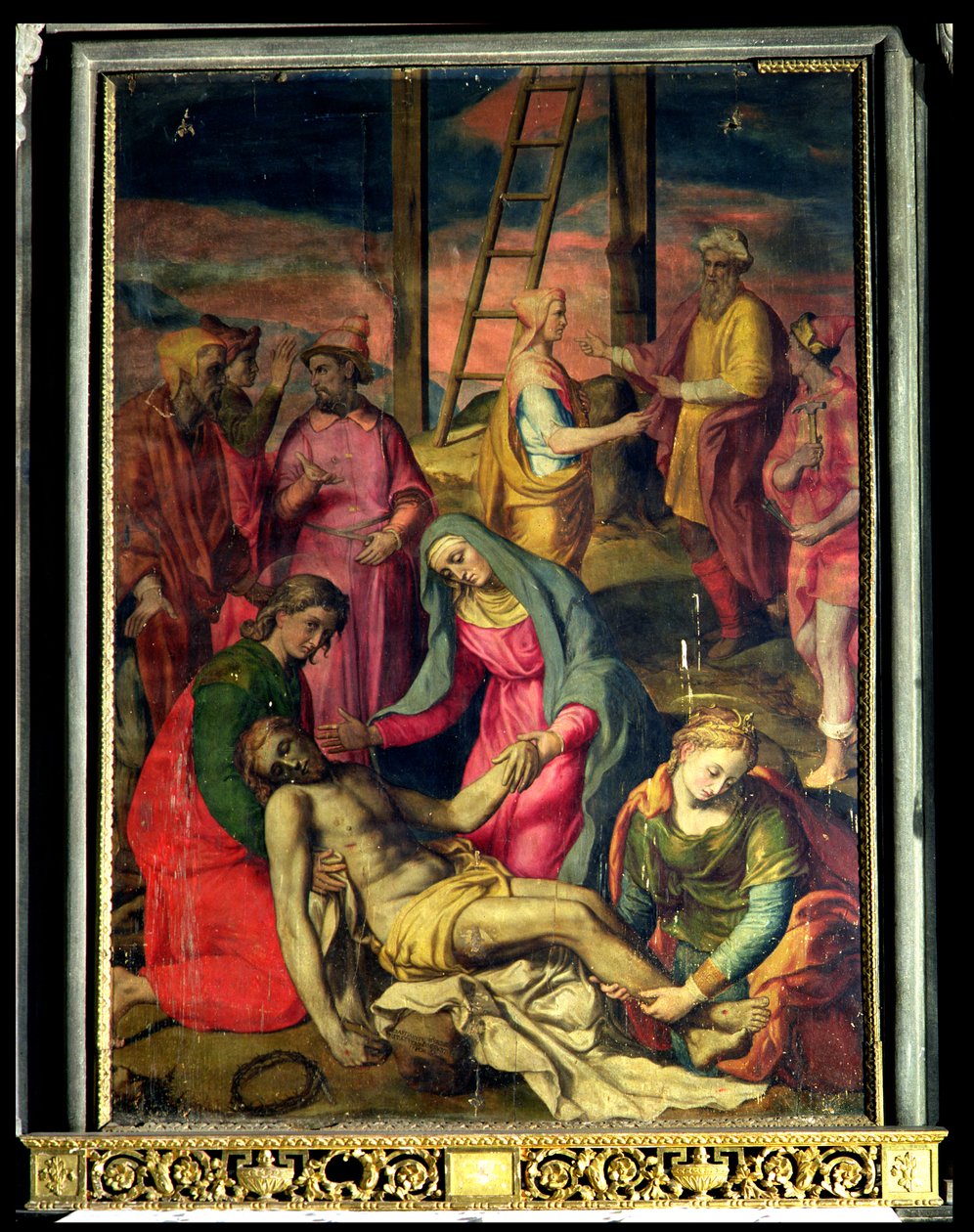 Lerakó a keresztről, 1582 alkotó: Sebastiano Vini