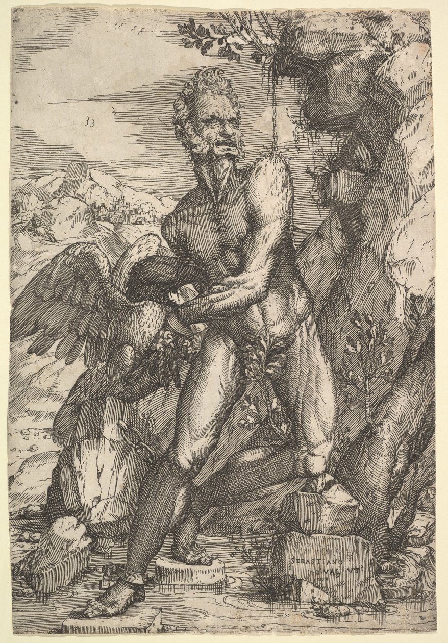 Prométheusz, 1558. alkotó: Sebastiano de Valentinis