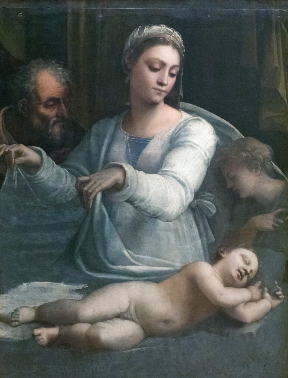 Fátyol Madonna alkotó: Sebastiano del (c.1485 1547) Piombo