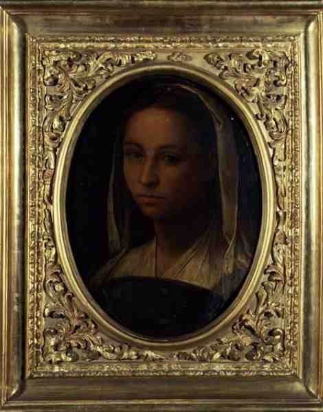 Egy lány portréja (olaj, vászon) alkotó: Sebastiano del (c.1485 1547) Piombo