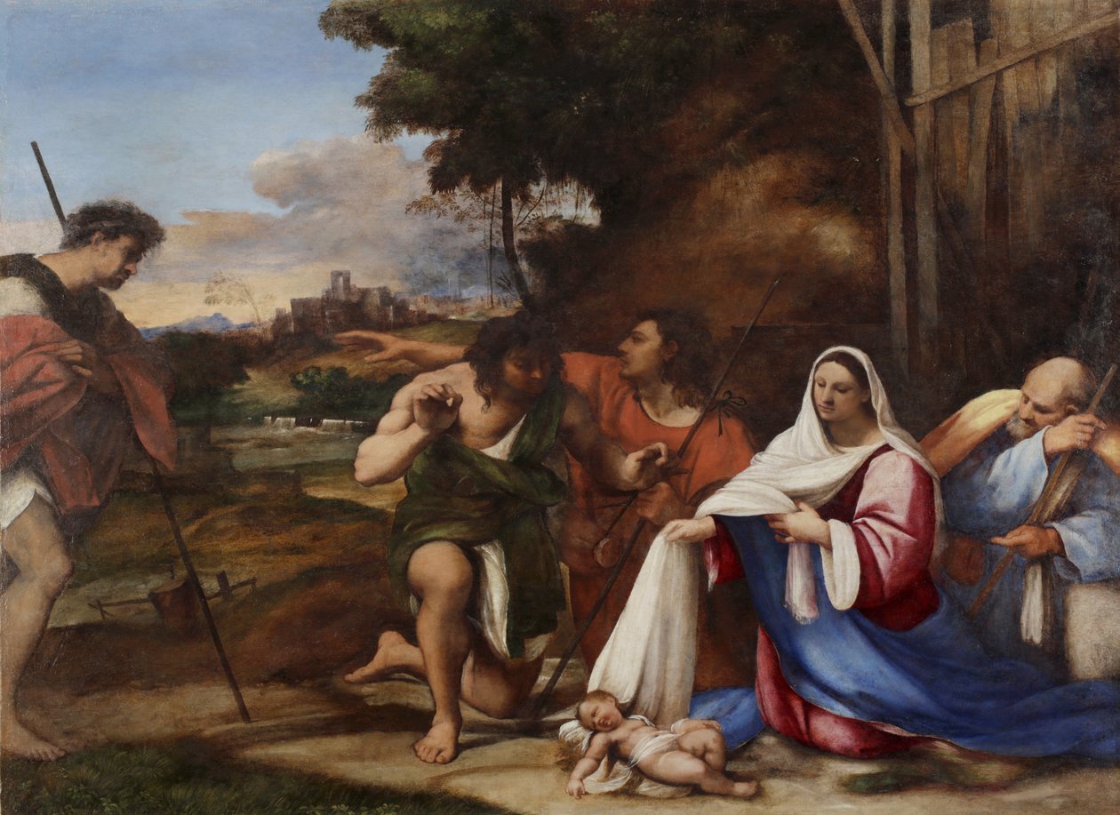 Pásztorok imádása, 1510 alkotó: Sebastiano del Piombo