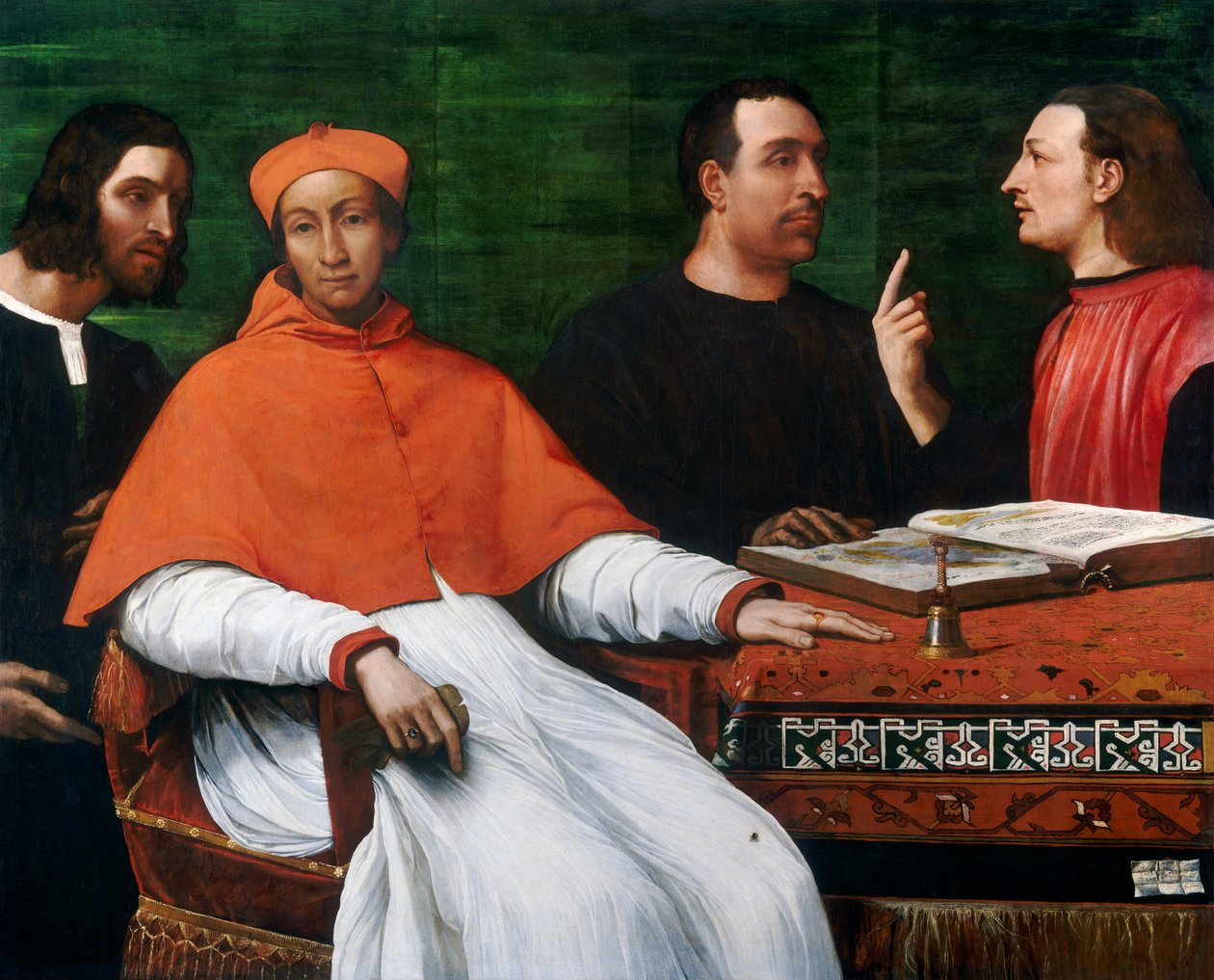 Bandinello Sauli bíboros, titkára és két geográfus alkotó: Sebastiano del Piombo