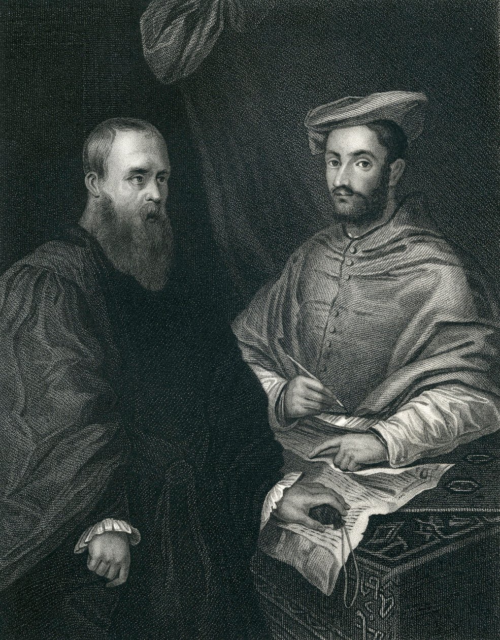 Hippolito De Medici bíboros és Sebastiano Del Piombo bíboros alkotó: Sebastiano del Piombo
