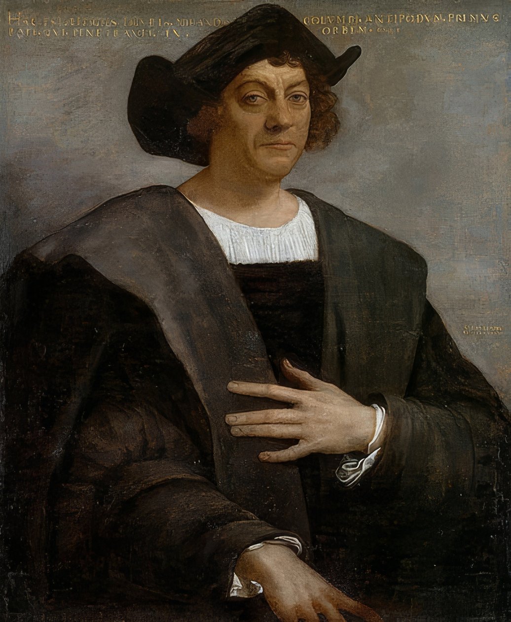 Egy férfi portréja, állítólag Kolumbusz Kristóf. 1519 alkotó: Sebastiano del Piombo