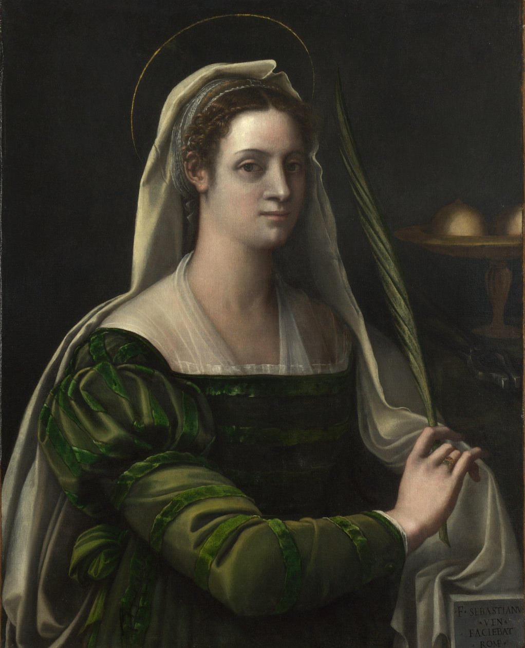 Szent Agáta, 1540 körül alkotó: Sebastiano del Piombo