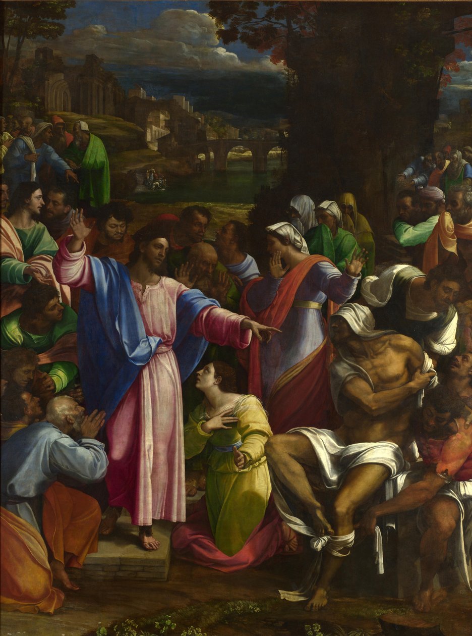 Lázár feltámasztása, 1518 körül alkotó: Sebastiano del Piombo