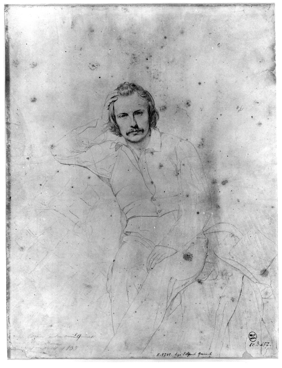 Edgar Quinet, 1833 alkotó: Sebastien Melchior Cornu
