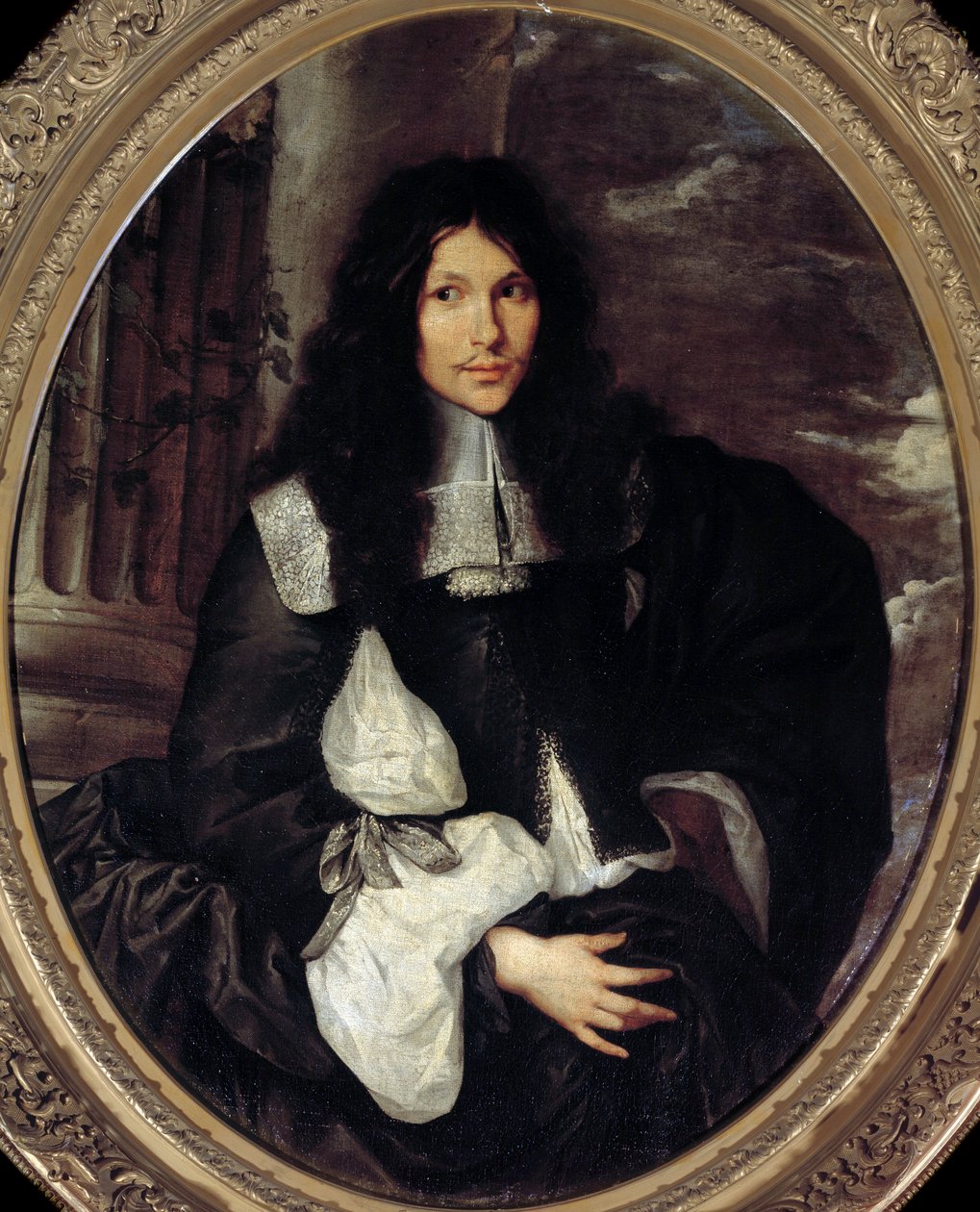 Férfi portréja (hosszan Jean Fouquet feltételezi). Névtelen festmény Sebastien Bourdon iskolájáról (1616-1671) alkotó: Sebastien (school of) Bourdon