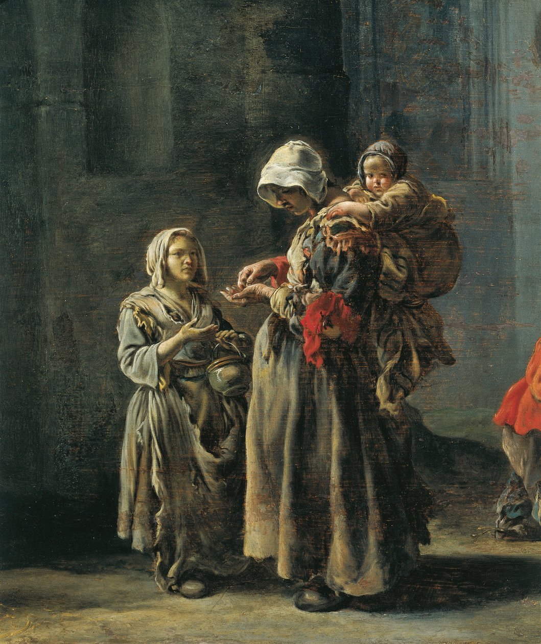 Koldusok, Sebastian Bourdon (1616-1671), Részlet alkotó: Sébastien Bourdon