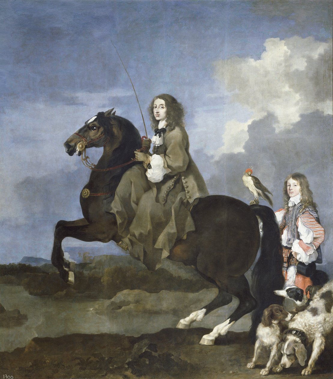 Svéd Krisztina lóháton (1626-1689), svéd királynő portréja - Svéd Krisztina (1626-1689) lóháton - Sebastien Bourdon (1616-1671) festménye alkotó: Sébastien Bourdon