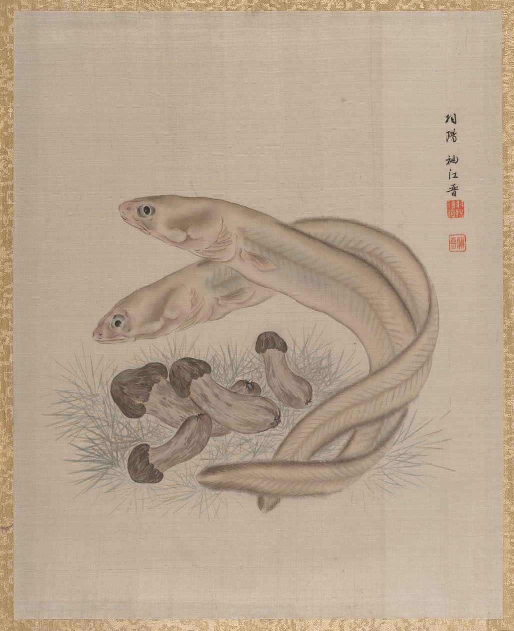 Angolna, kb. 1890-92. alkotó: Seki Shuko