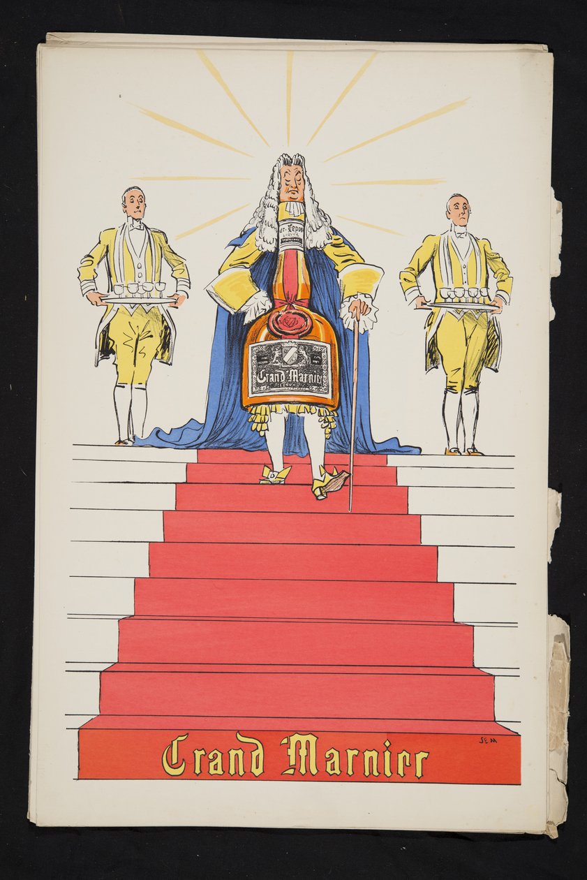 A Grand Marnier reklámja, a White Bottoms, pub. 1927 (színes tömbnyomat) alkotó: Sem