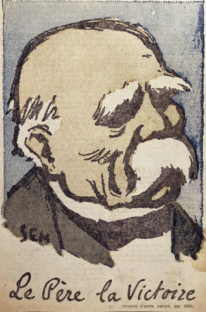Georges Clemenceau (1841-1929), mint „Pere la Victoire”, 1918-1919 körül alkotó: Sem