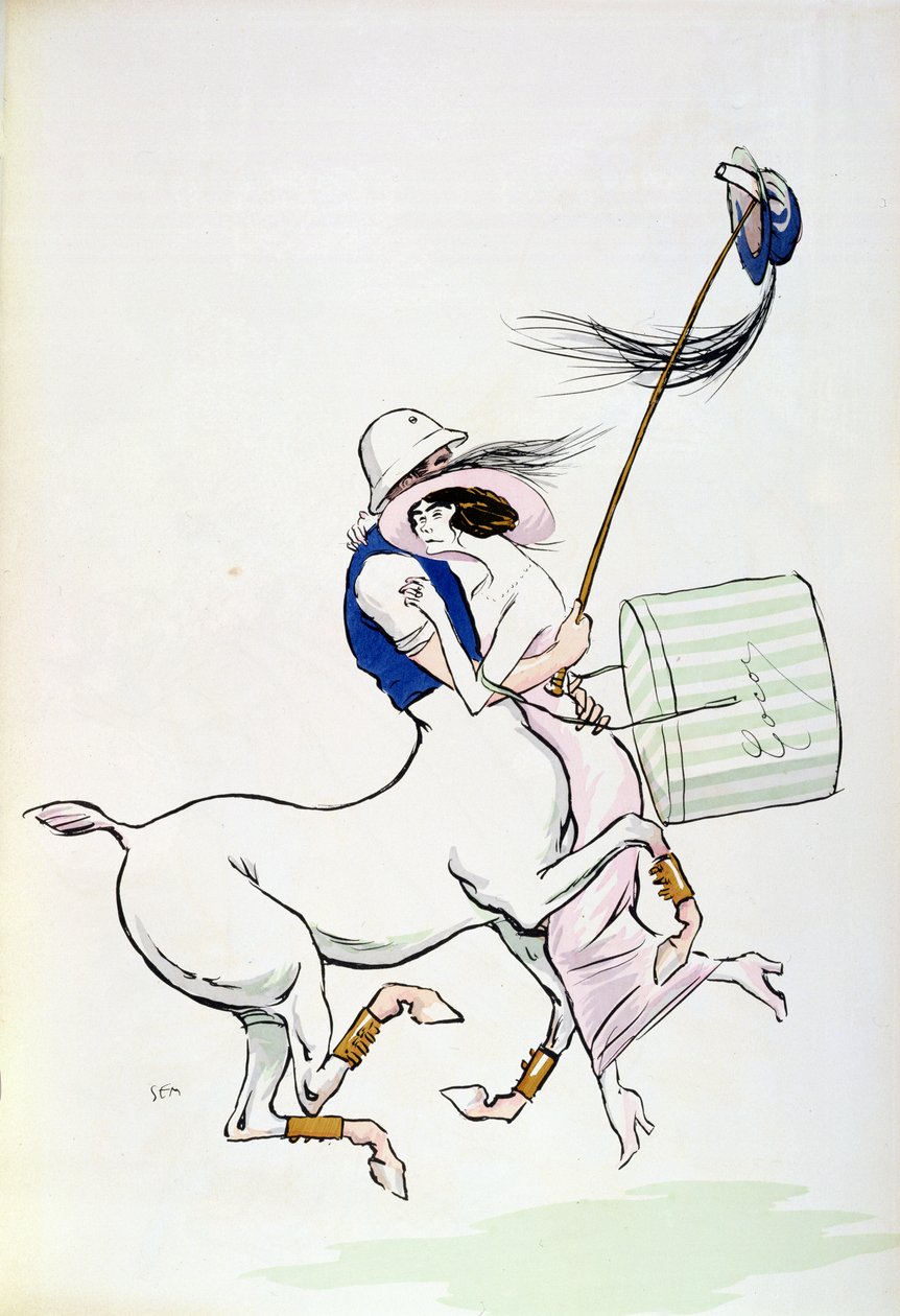 Tangoville sur Mer, Coco Chanel (1883-1971) karikatúrája Arthur 