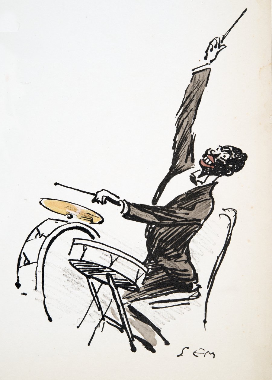 The Drummer, a White Bottoms, kocsma. 1927 (színes blokknyomat) alkotó: Sem