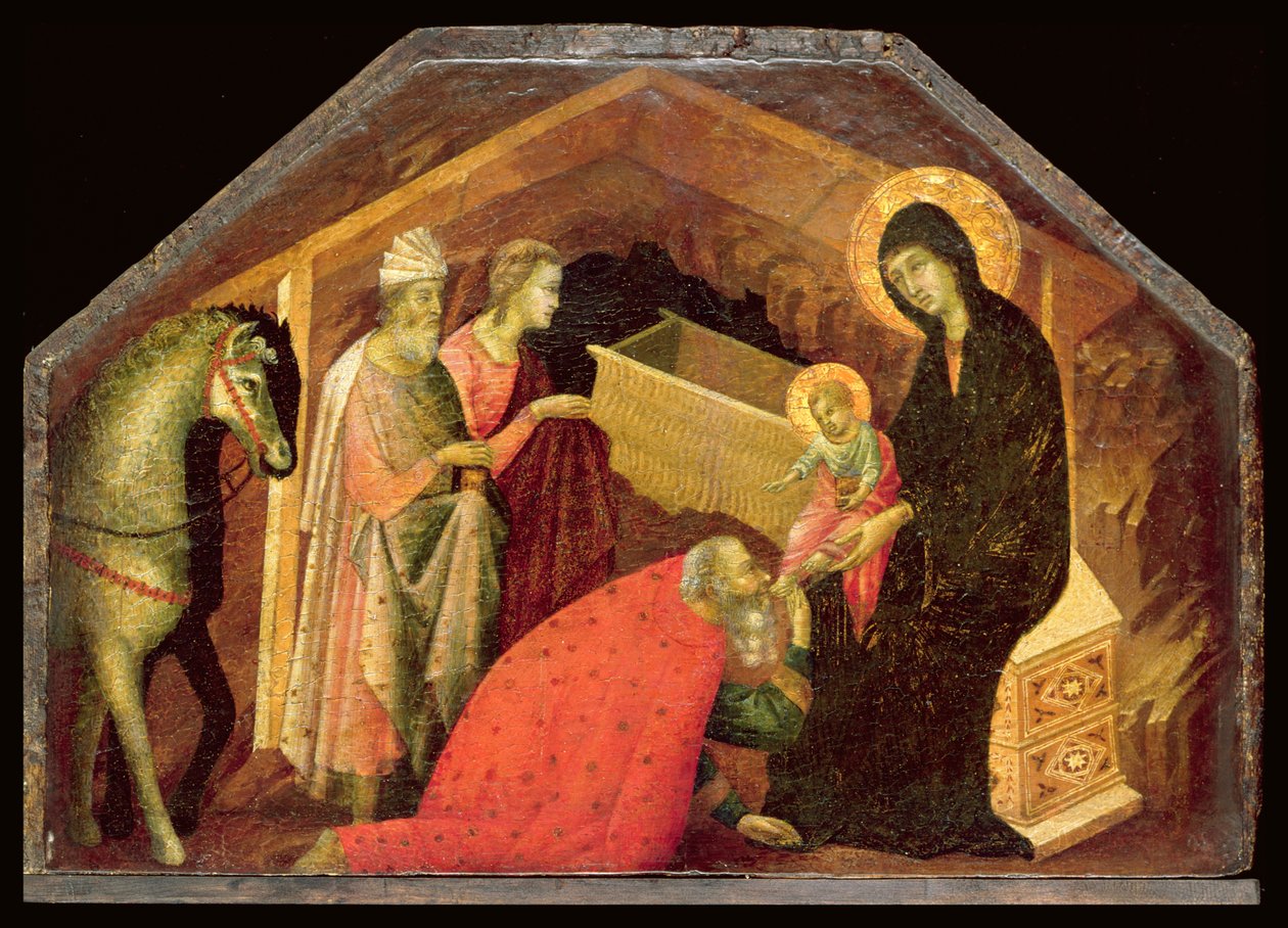 A mágusok imádása alkotó: Seminary Madonna Master