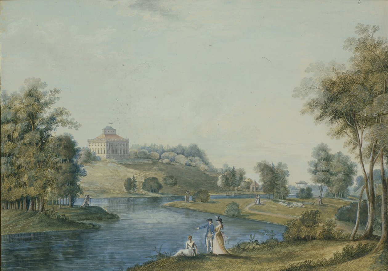 Kilátás a Sivoritsy vidéki birtokra, 1792 előtt alkotó: Semyon Fyodorovich Shchedrin