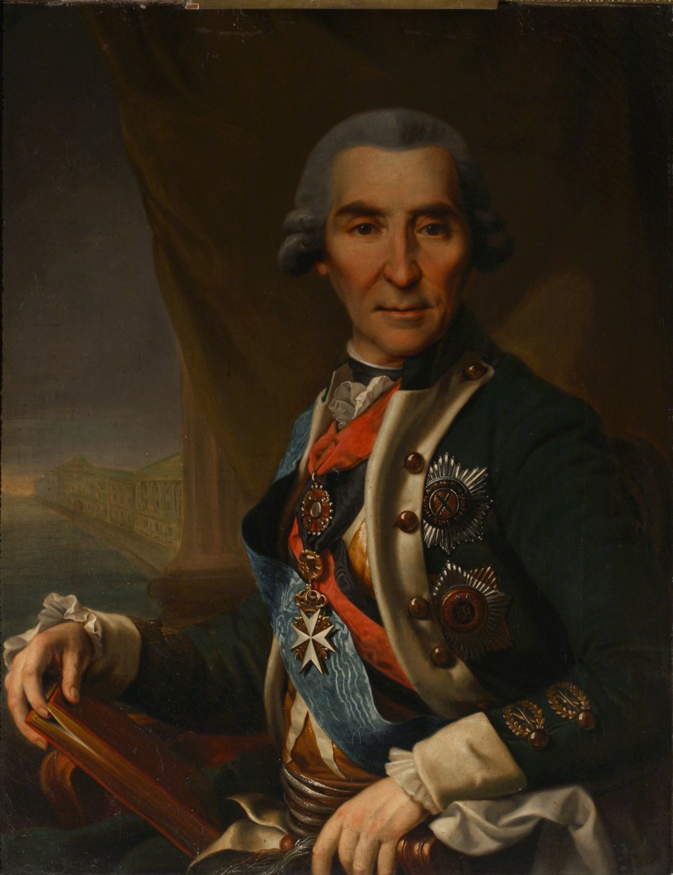 Ivan Loginovics Goleniscsev-Kutuzov portréja 1729-1802, 1800-as évek eleje alkotó: Semyon Glukovsky