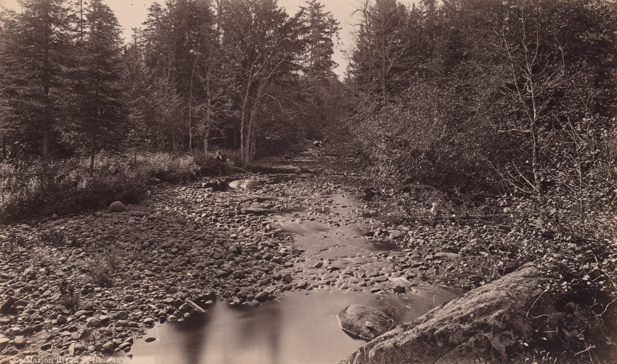 Marion River Bassett táborában alkotó: Seneca Ray Stoddard
