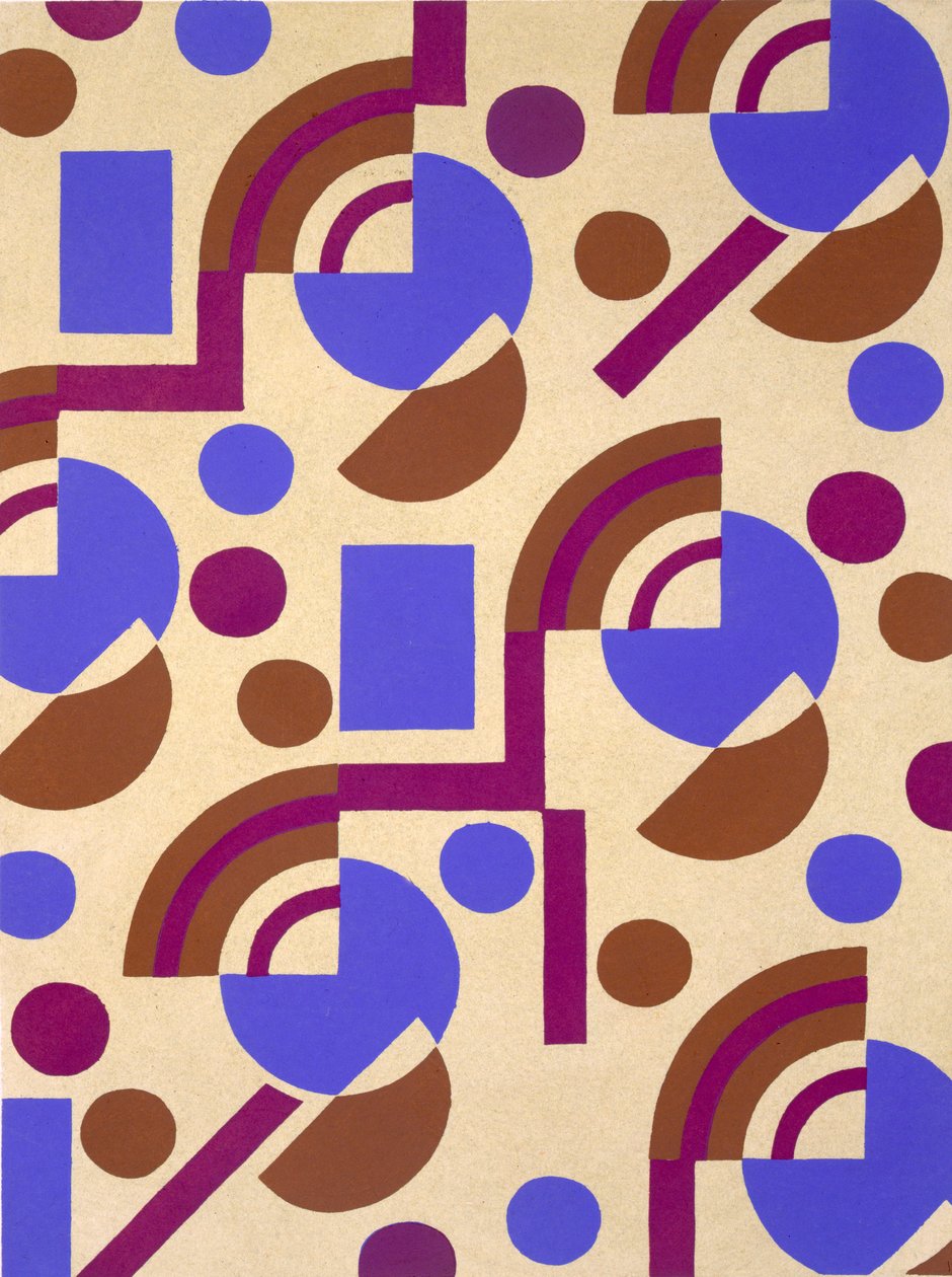 Tervezés a „Nouvelles Compositions Decoratives” cégtől, 1920-as évek vége (pochoir print) alkotó: Serge Gladky