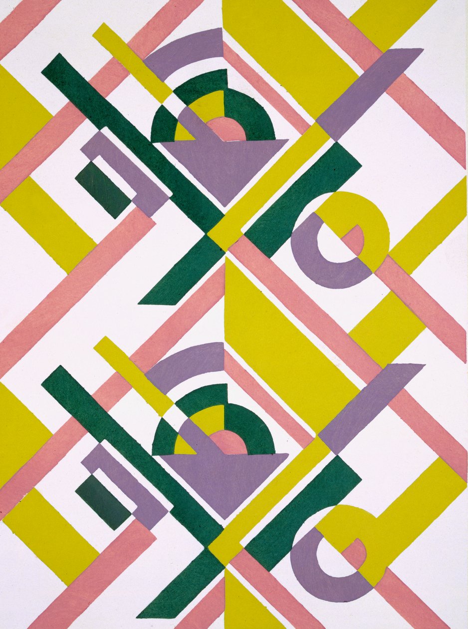 Tervezés a „Nouvelles Compositions Decoratives” cégtől, 1920-as évek vége (pochoir print) alkotó: Serge Gladky