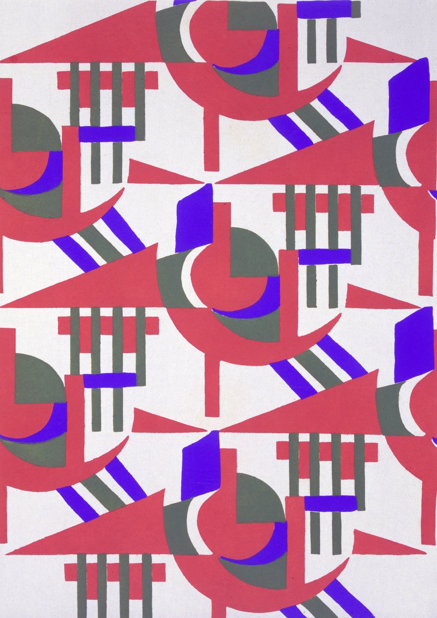Tervezés a „Nouvelles Compositions Decoratives” cégtől, 1920-as évek vége (pochoir print) alkotó: Serge Gladky