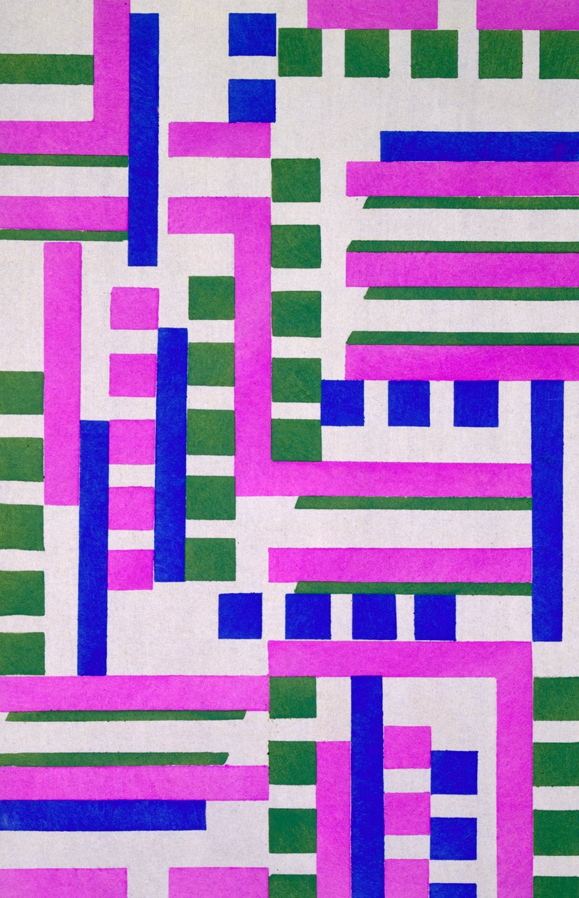 Tervezés a „Nouvelles Compositions Decoratives” cégtől, 1920-as évek vége (pochoir print) alkotó: Serge Gladky