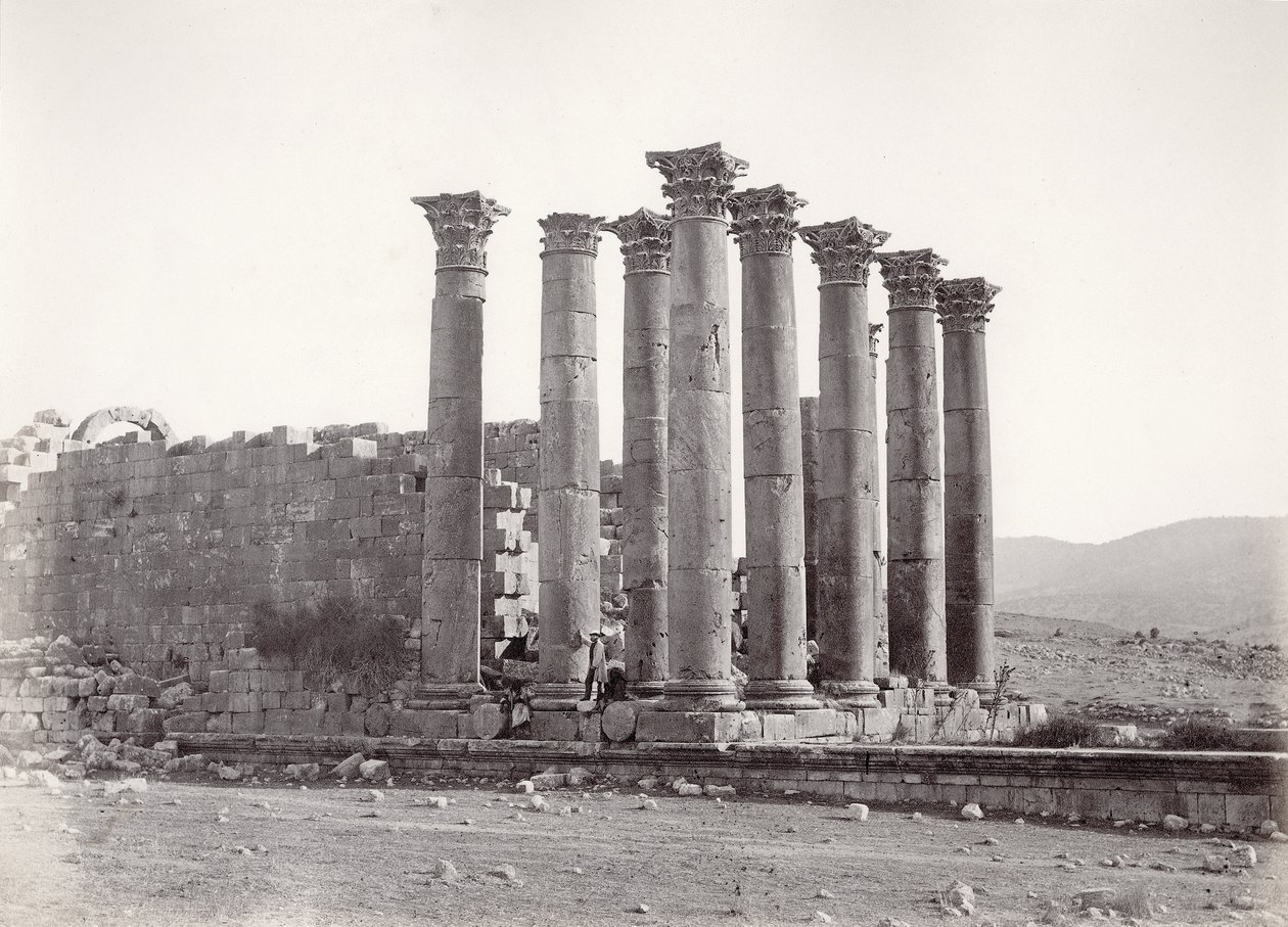 Artemisz temploma délkeletről, Jerash, 1867 alkotó: Sergeant Henry Phillips