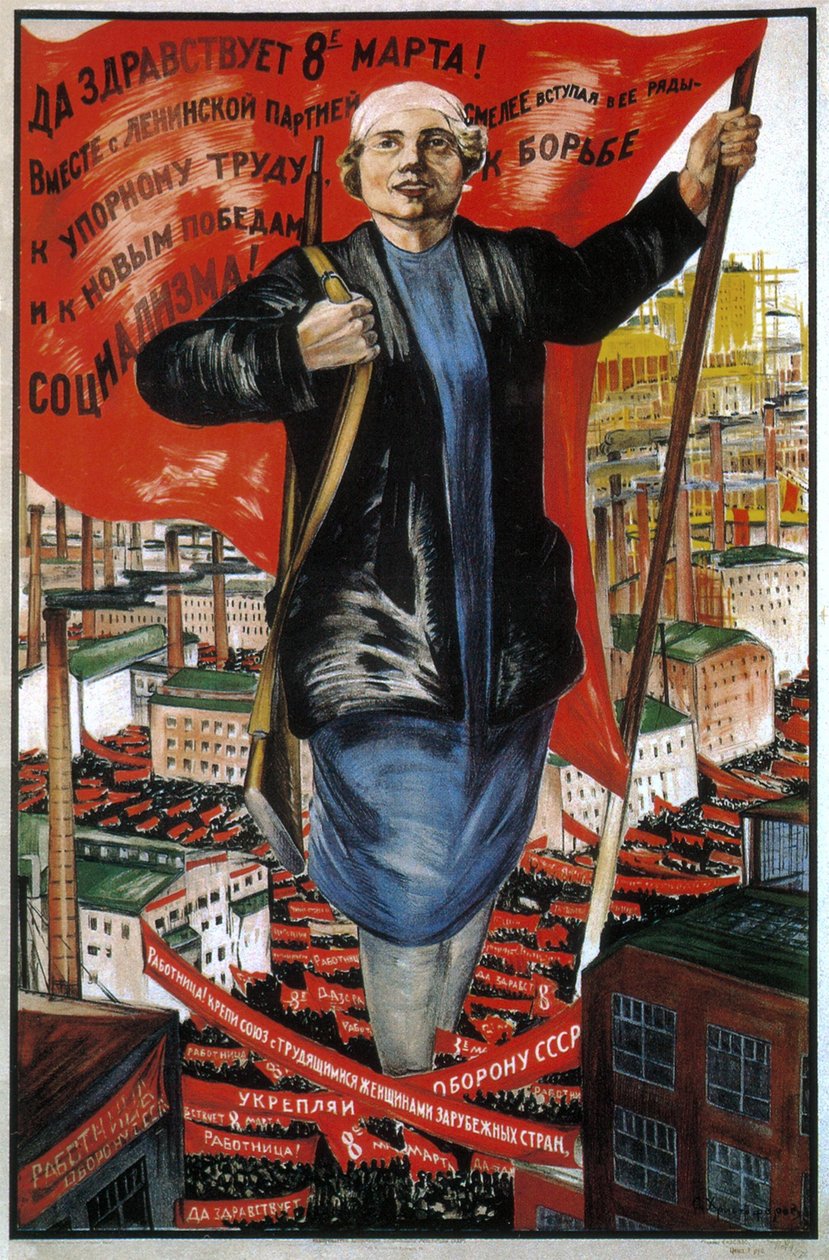 Éljen 1934. március 8.! alkotó: Sergei Alexandrovich Khristoforov