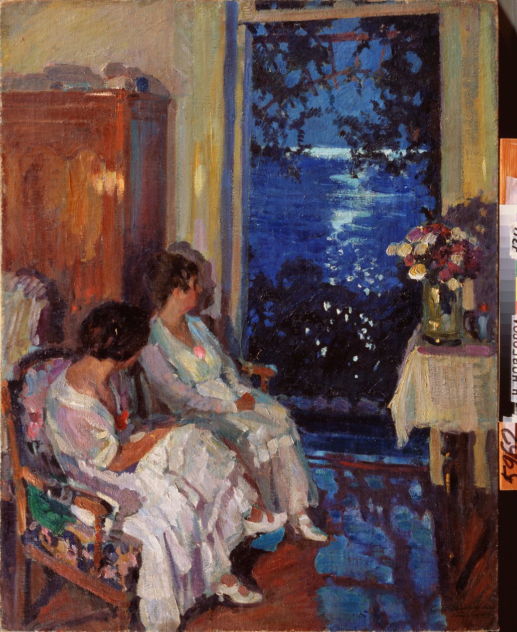 Alupka (Ukrajna) (Alupka) - Szergej Arsenyevics Vinogradov (1869-1938) festménye, olaj, vászon alkotó: Sergei Arsenevich Vinogradov