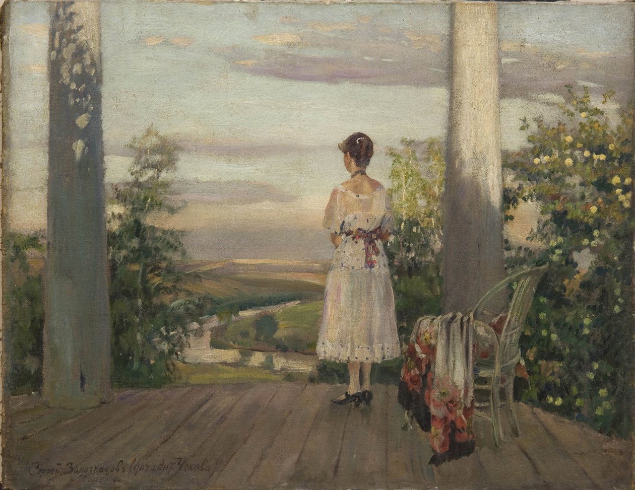 Anton Csehov vidéki háza Melikhovóban, 1910-es évek alkotó: Sergei Arsenevich Vinogradov