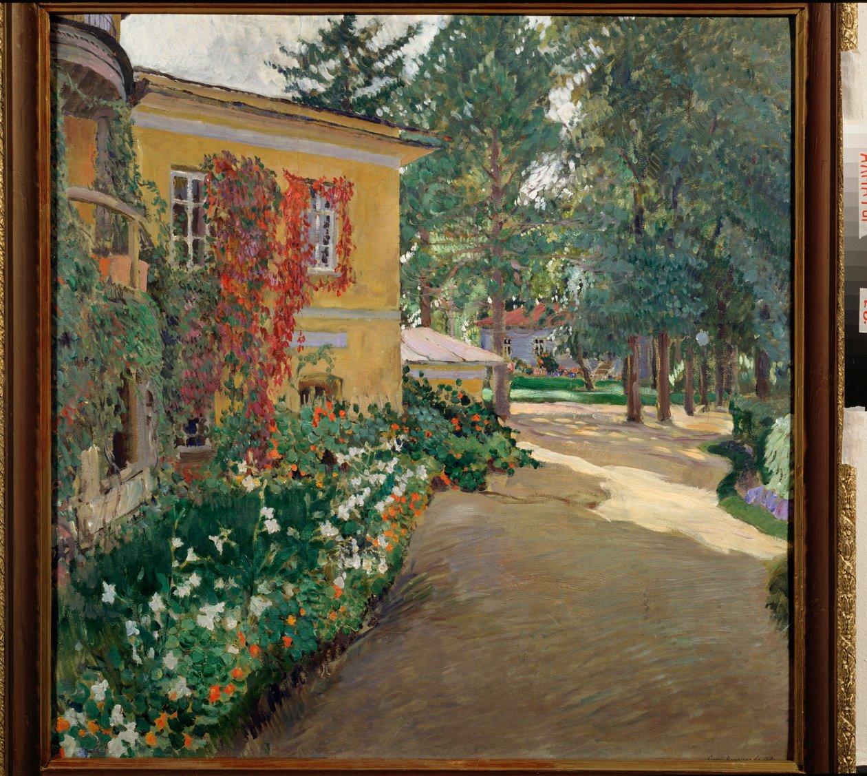 Egy vidéki birtokon – Szergej Arszenjevics Vinograd (1869-1938) festménye, olaj, vászon alkotó: Sergei Arsenevich Vinogradov