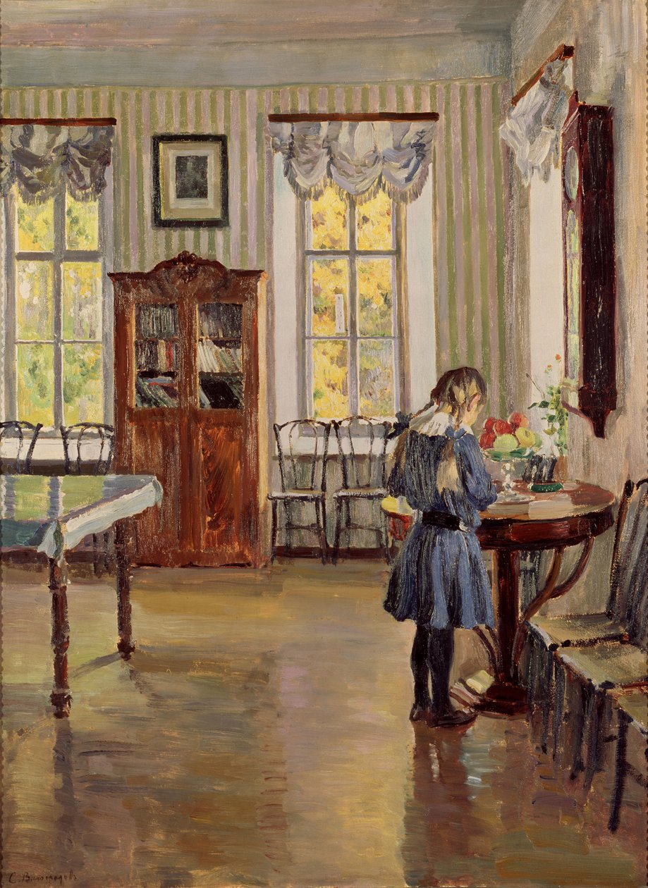 Egy házban, 1913 alkotó: Sergei Arsenevich Vinogradov