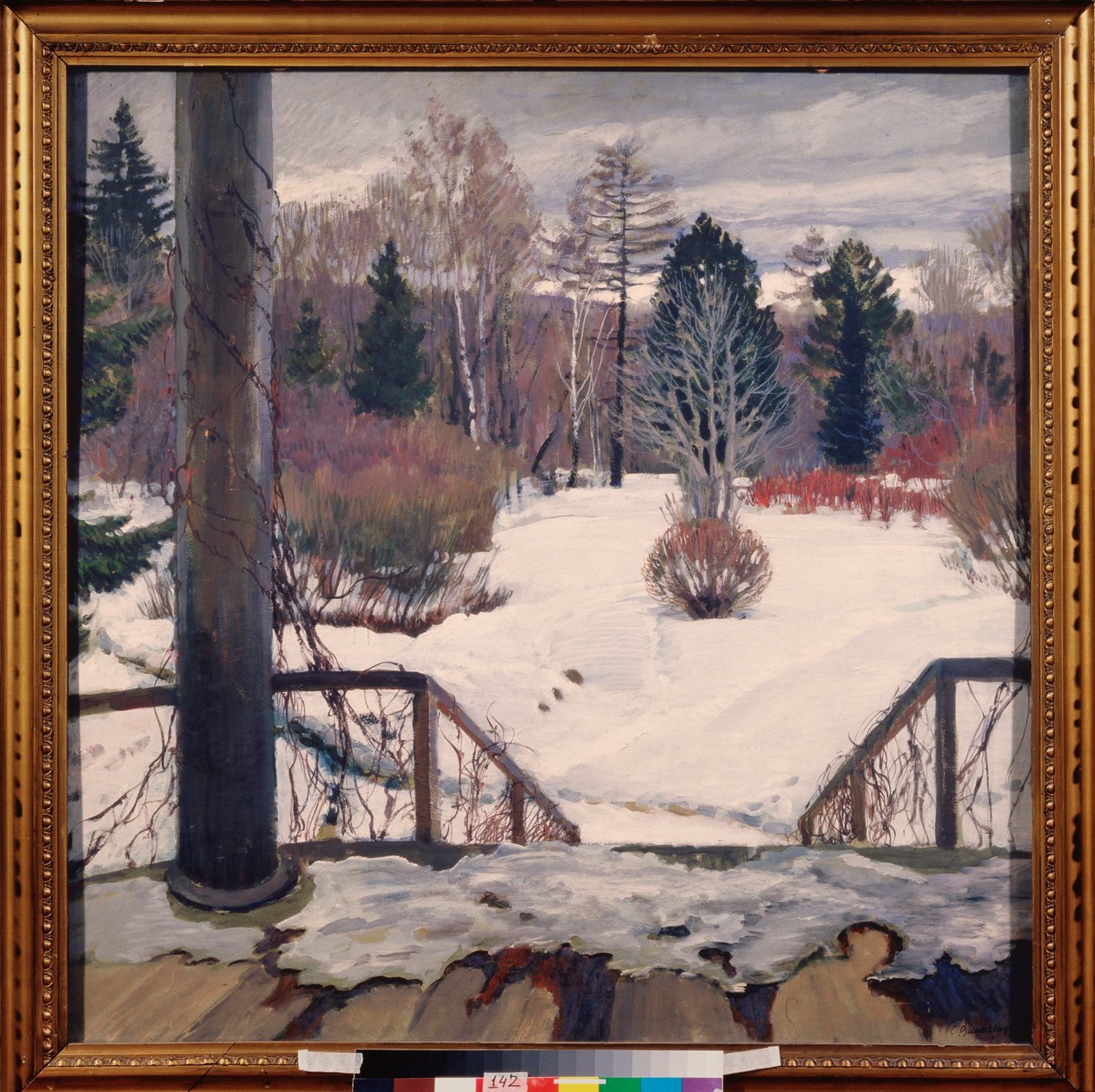 Jön a tavasz – Szergej Arszenjevics Vinogradov (1869-1938) festménye, olaj, vászon alkotó: Sergei Arsenevich Vinogradov