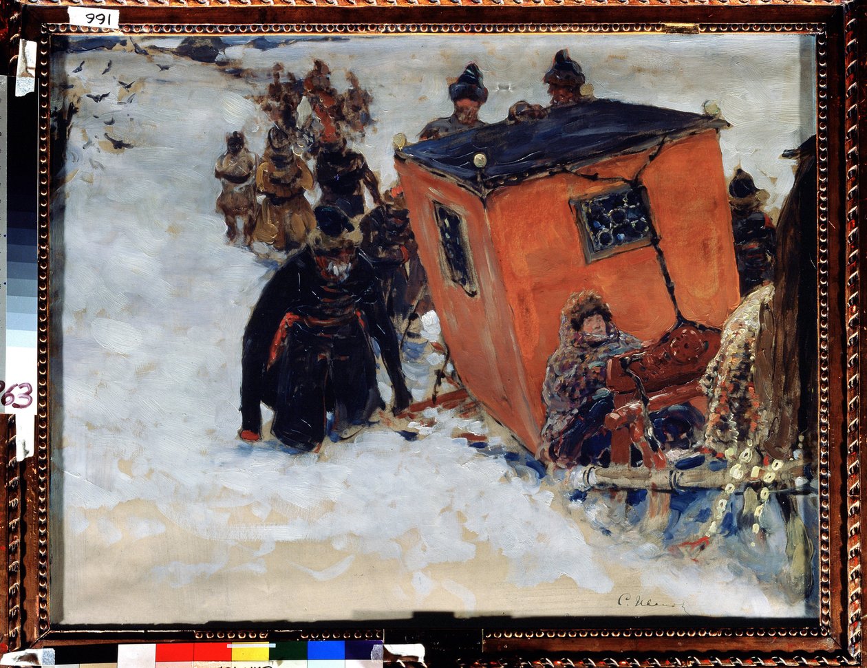 A szán bezárja a bojárokat (boiard, boiar) (orosz arisztokraták) (The Boyar