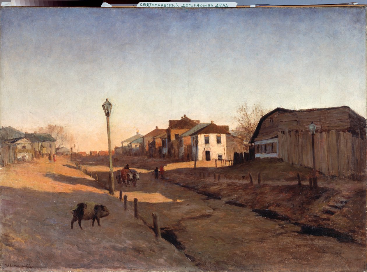 Napi kirándulás - Szergej Ivanovics Szvetoszlavszkij (Svetoslavsky) (1857-1931) festménye, olaj, vászon - orosz művészet alkotó: Sergei Ivanovich Svetoslavsky