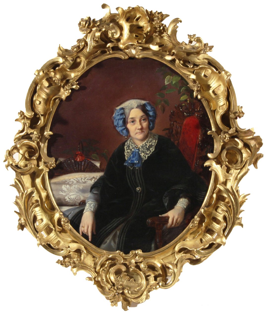 Isabella Adamovna Gagarina hercegnő portréja 1800-1886, szül. Walewska grófnő, 1850-es évek alkotó: Sergei Konstantinovich Zaryanko