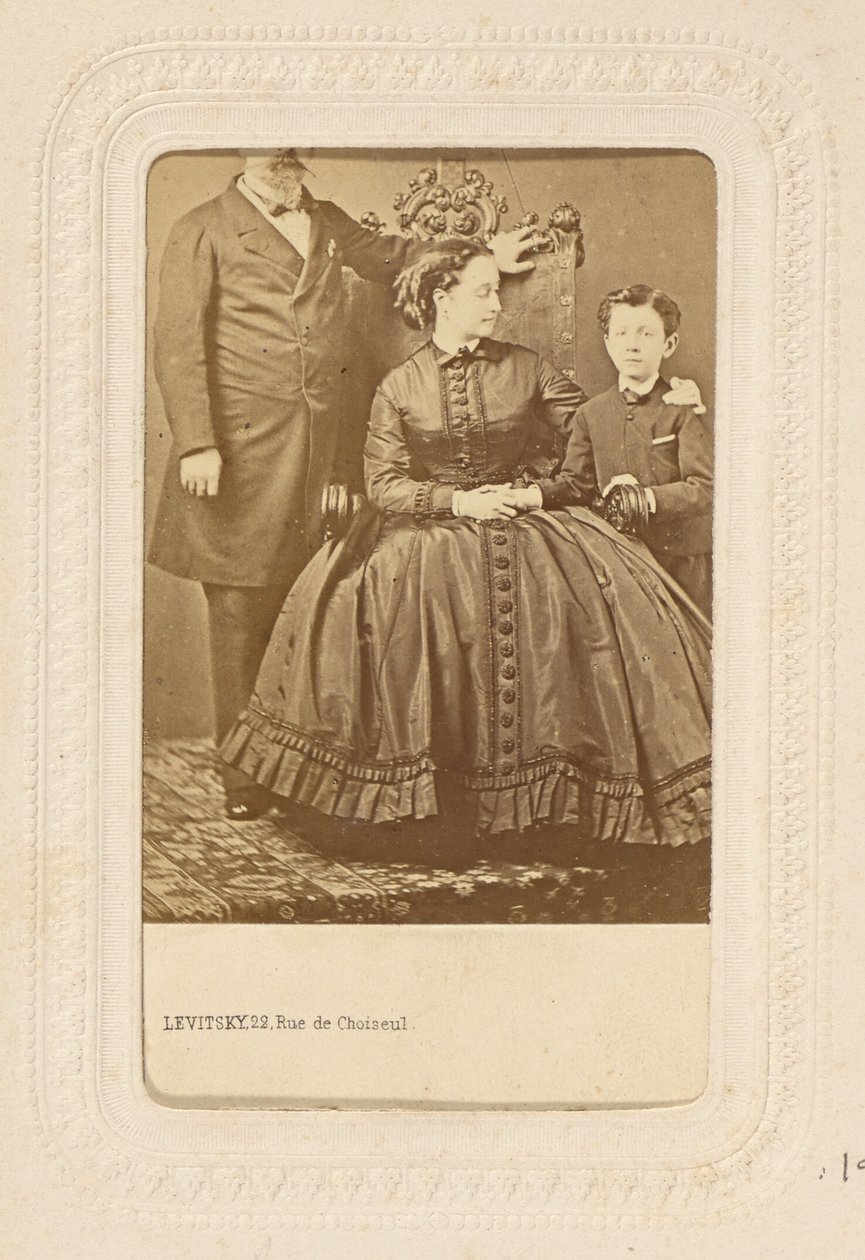 [III. Napóleon, Eugenie császárné és Eugene Louis Jean Joseph Bonaparte] alkotó: Sergei Luvovich Levitsky