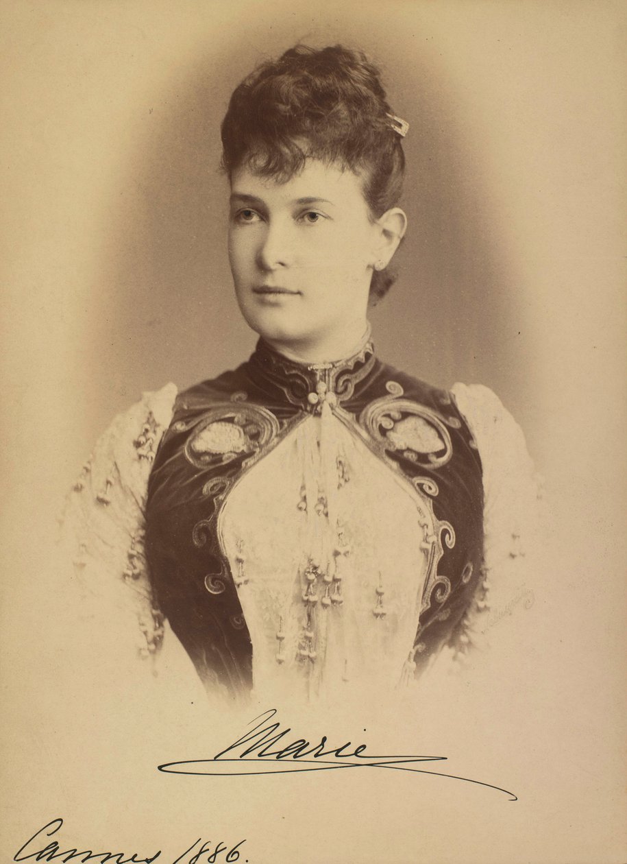 Marie Pavlovna de Russie – Mária Pavlovna orosz nagyhercegnő (1854-1920), szerző: Levitsky, Szergej Lvovics (1819-1898). Ezüst zselatin fotózás alkotó: Sergei Lvovich Levitsky